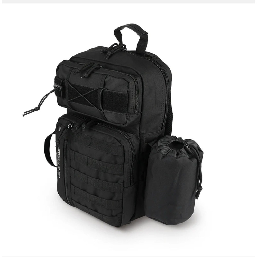 Yukon Outfitters Overwatch Black Sling Tactical Shoulder Pack Bag (MG-5032)